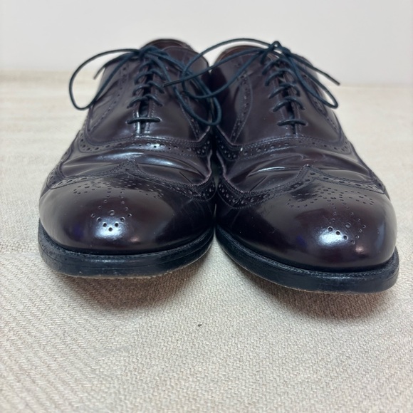 Men\'s ALLEN EDMONDS Chester Burgundy Wing Tip Dress Shoes Sz 11.5 D main image 4